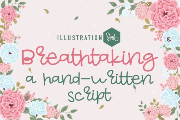 Breathtaking: A Whimsical Script Font for Modern Creatives