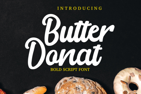 Butter Donat: A Script Font with Flowing Character