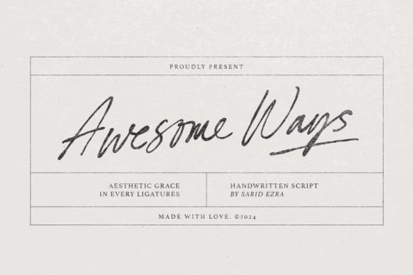 Capturing the Handwritten Essence with Awesome Ways