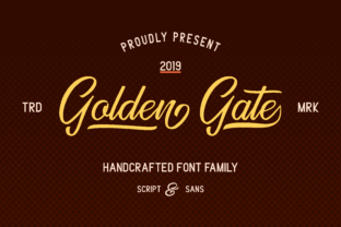 Golden Gate Duo: A Bold Script and Sans Font for Modern Branding