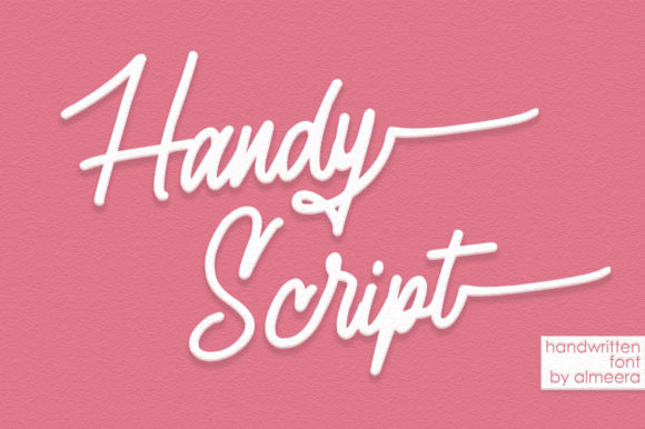 Handy Font: A Sweet Script for Projects That Need a Personal Touch