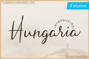 Hungaria: A Script Font for Elegant Beauty Brands