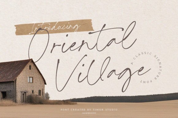 Oriental Village: Styling Your Projects with Elegant Script