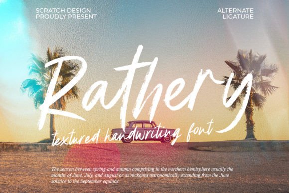 Rathery: The Handwritten Font That Brings Summer to Your Designs