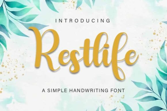 Restlife: A Script Font with Modern Bounce and Bold Character