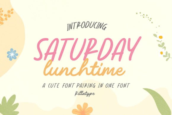Saturday Lunchtime: The Playful Font for Whimsical Branding