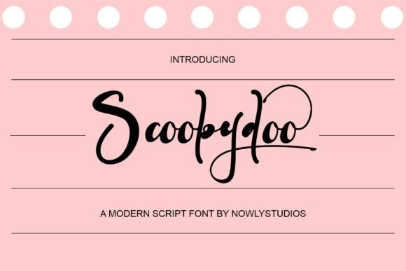 Scoobydoo: The Script Font That Brings Elegance to Your Design Projects