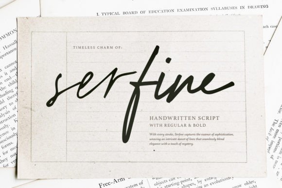 Serfine: A Script Font for Modern Branding