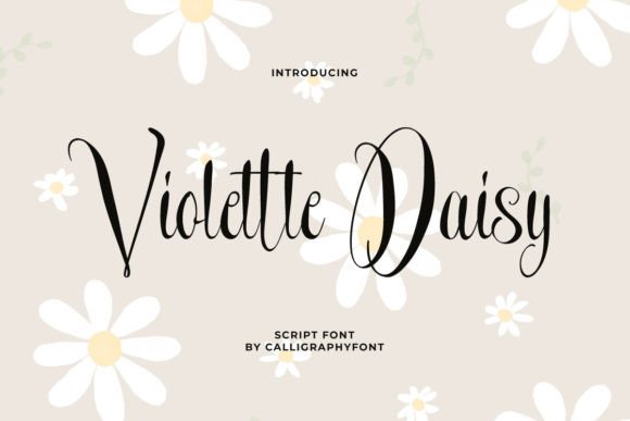 Violette Daisy: A Modern Script for Elegant Branding