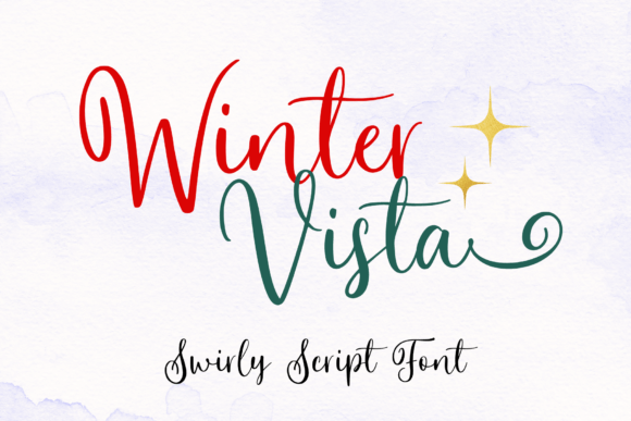 Winter Vista: A Script Font for Seasonal Grace